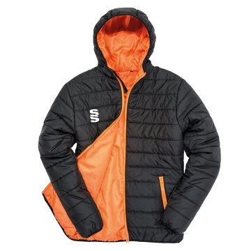 Supersoft Padded Jacket : Black/Orange
